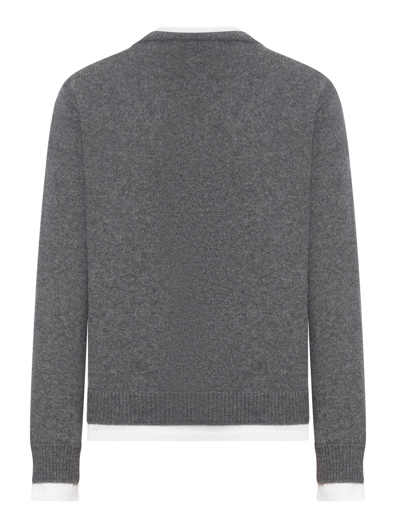 MAGLIONE IN CASHMERE CON INSERTI A CONTRASTO