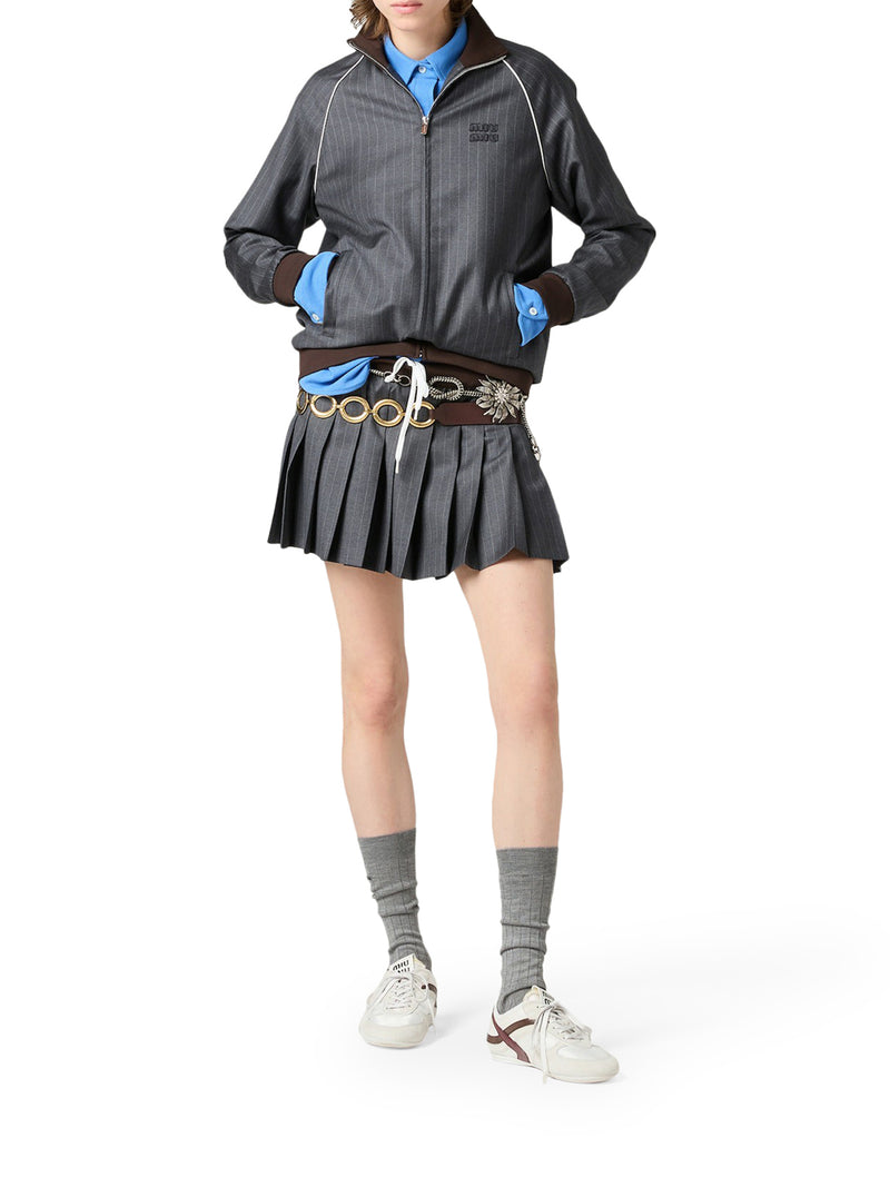 MINIGONNA IN GESSATO PLISSÉ