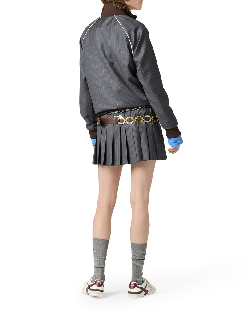 MINIGONNA IN GESSATO PLISSÉ