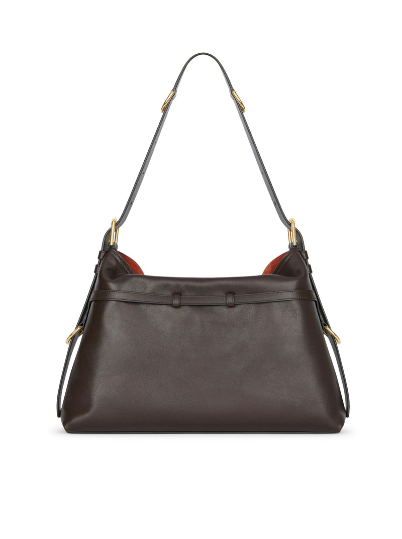 BORSA VOYOU MEDIA IN PELLE LUCIDA