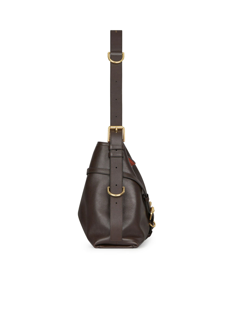 BORSA VOYOU MEDIA IN PELLE LUCIDA