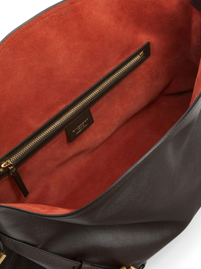 BORSA VOYOU MEDIA IN PELLE LUCIDA