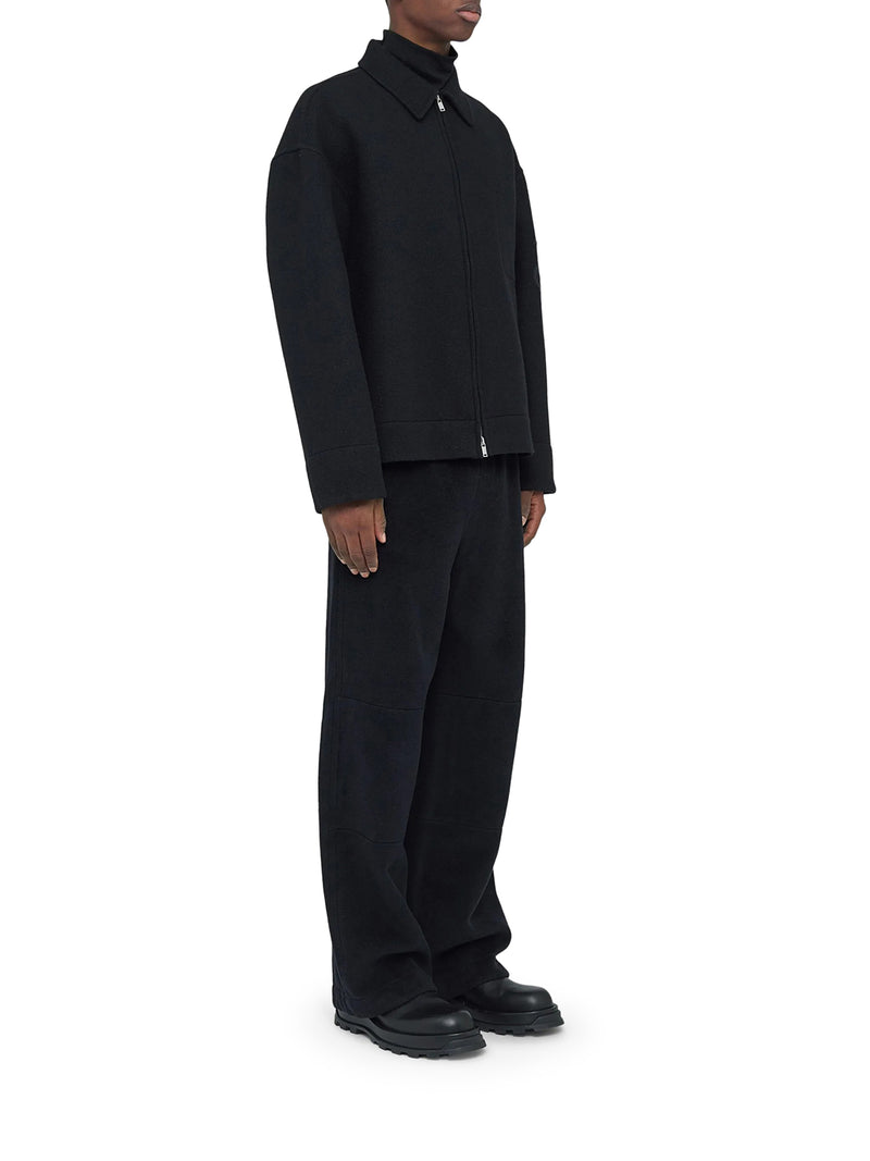 OVERSHIRT CON ZIP IN LANA