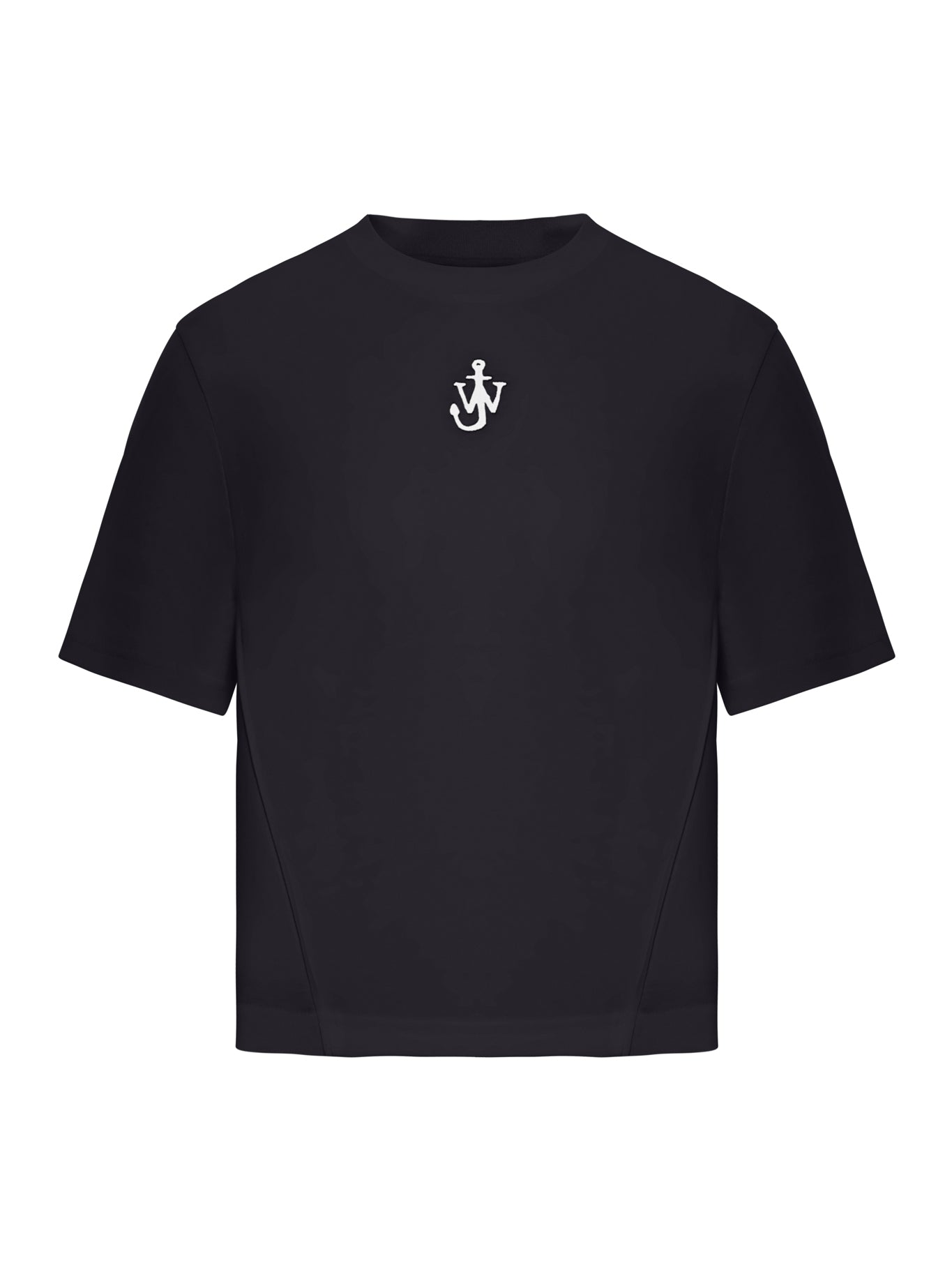 T-SHIRT CORTA A PANNELLI CON RICAMO ANCHOR
