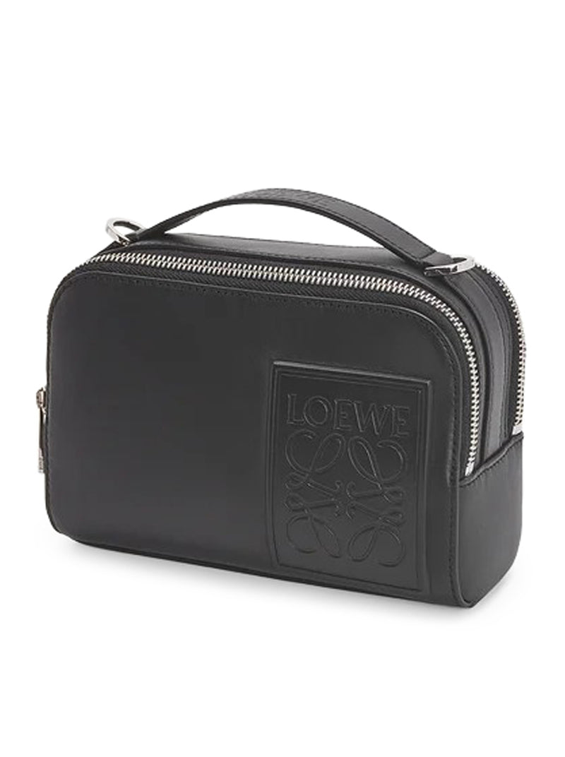 BORSA A TRACOLLA CAMERA MINI IN PELLE DI VITELLO SATINATA