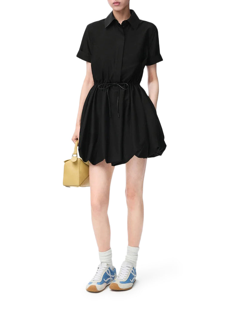 ABITO CON GONNA A PALLONCINO IN COTONE E SETA