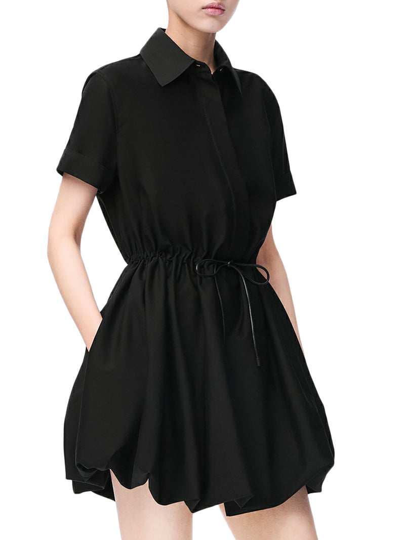 ABITO CON GONNA A PALLONCINO IN COTONE E SETA