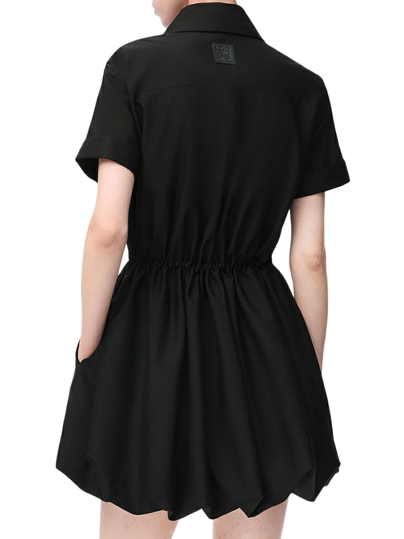 ABITO CON GONNA A PALLONCINO IN COTONE E SETA