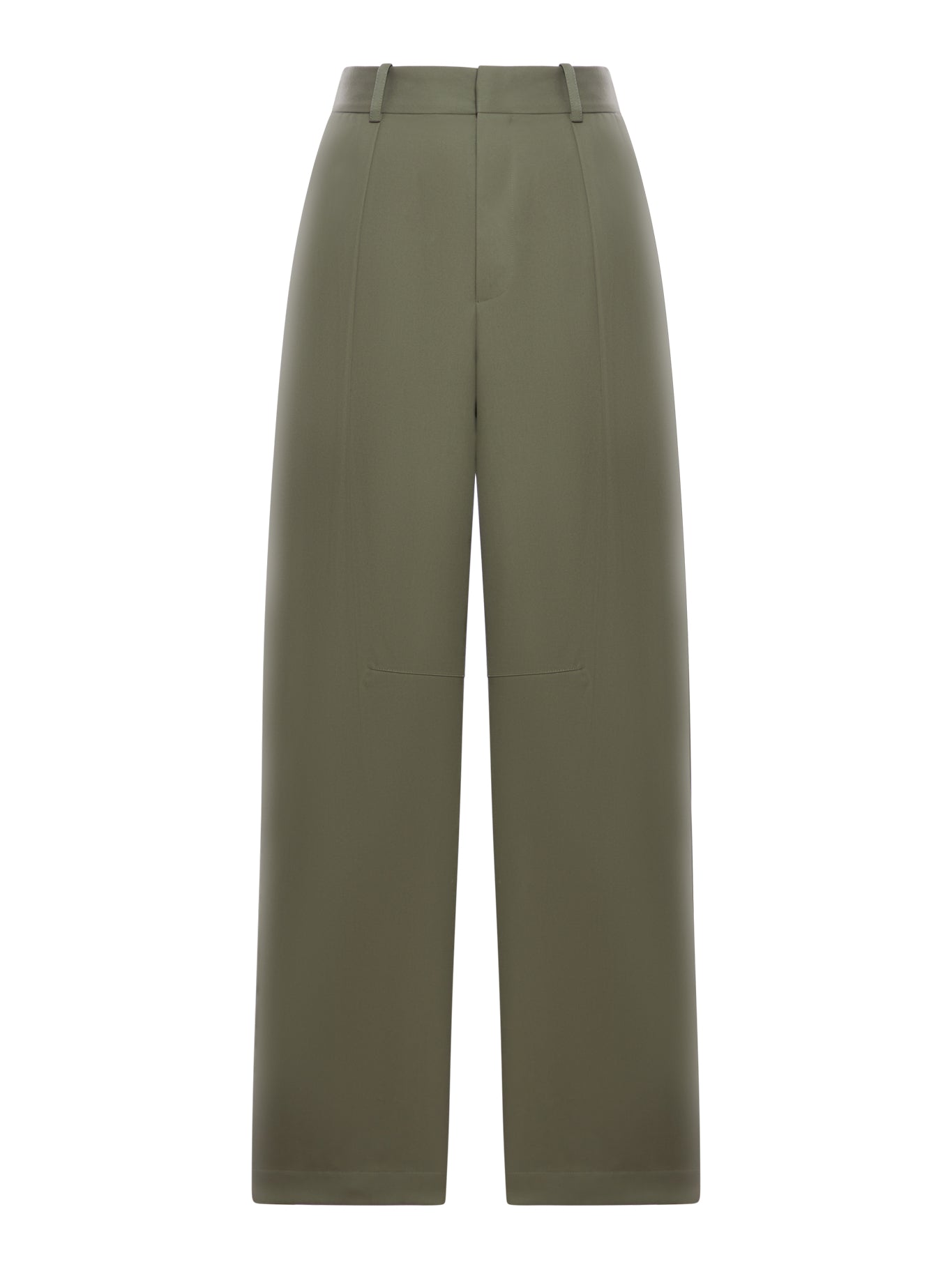 PANTALONI BARREL IN COTONE E SETA