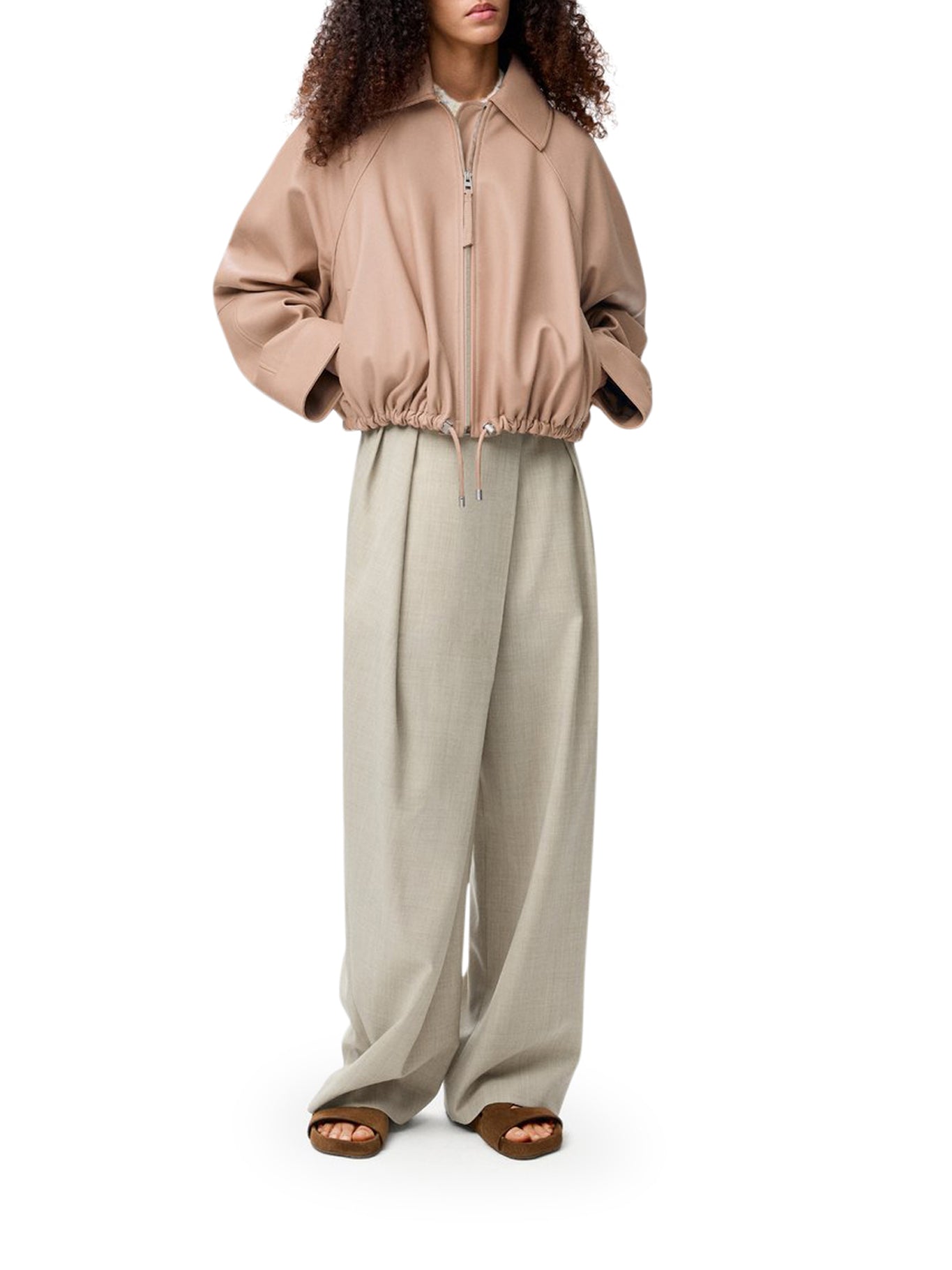 BALOON JACKET IN NAPPA DI AGNELLO