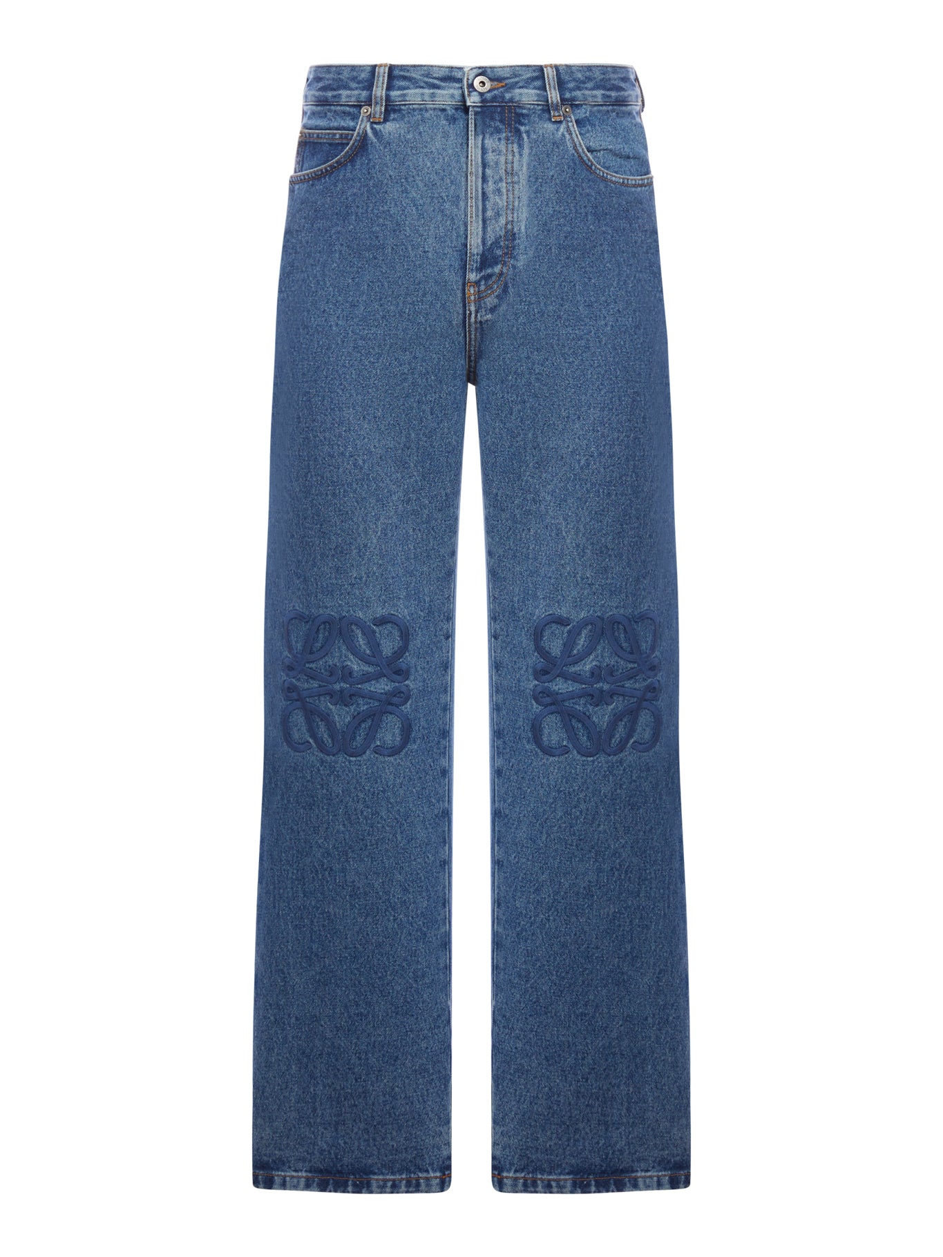 JEANS BAGGY ANAGRAM IN DENIM