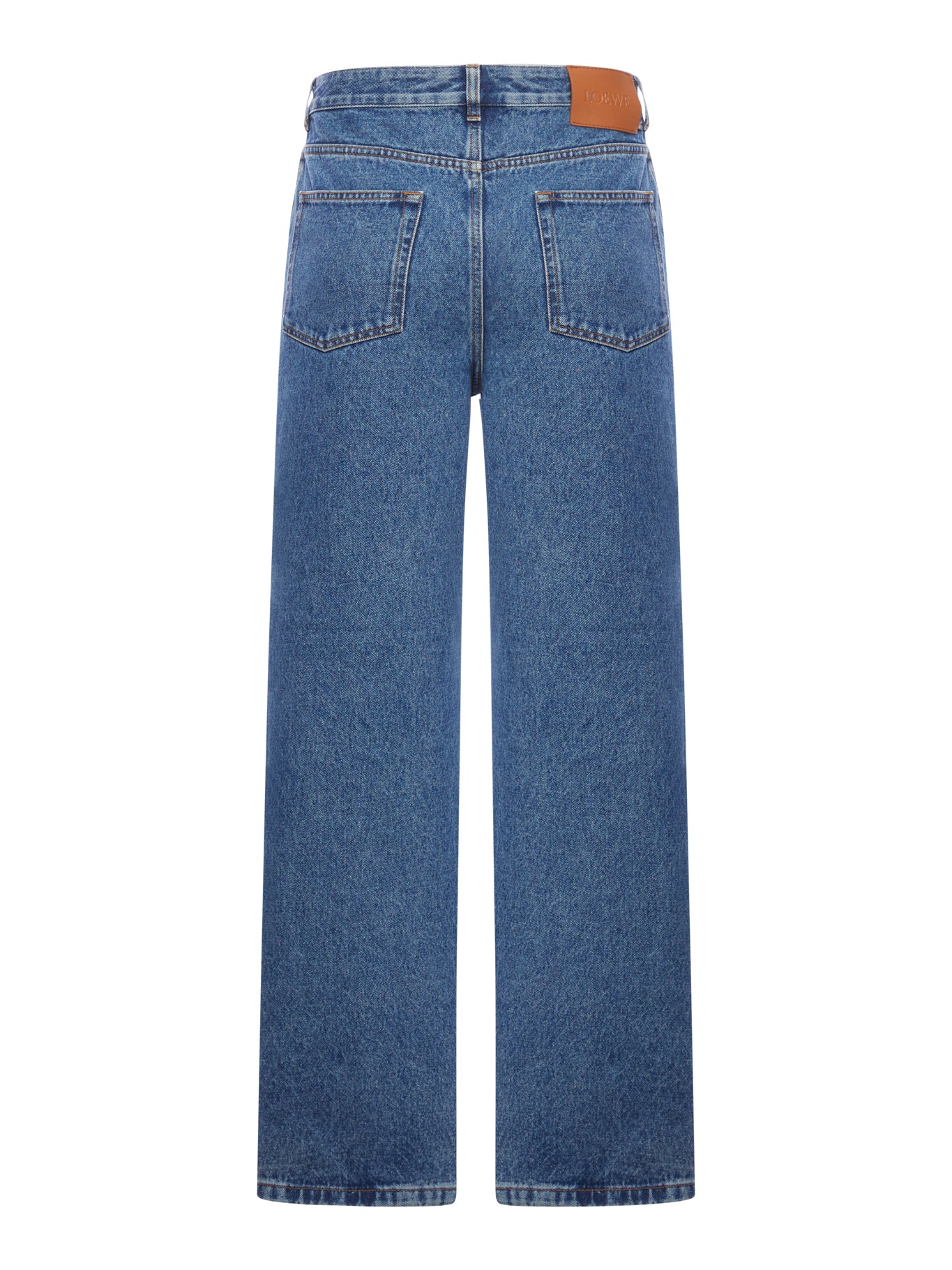 JEANS BAGGY ANAGRAM IN DENIM