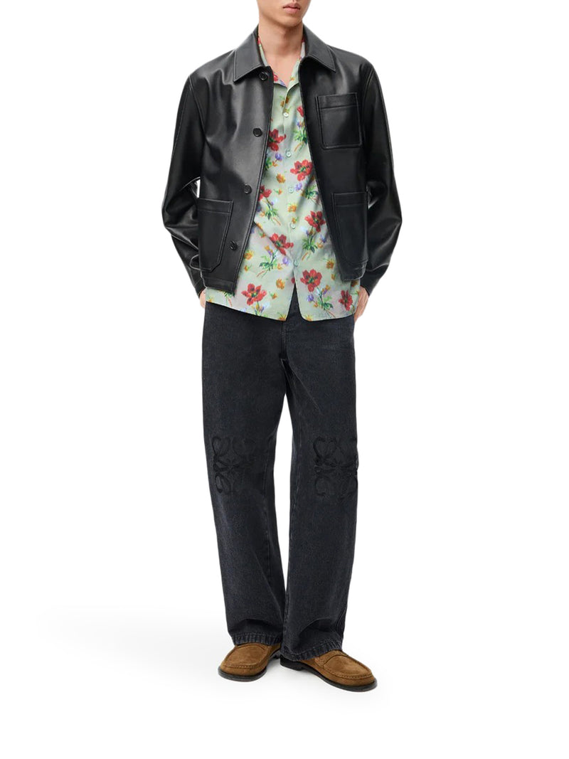 JEANS BAGGY ANAGRAM IN DENIM