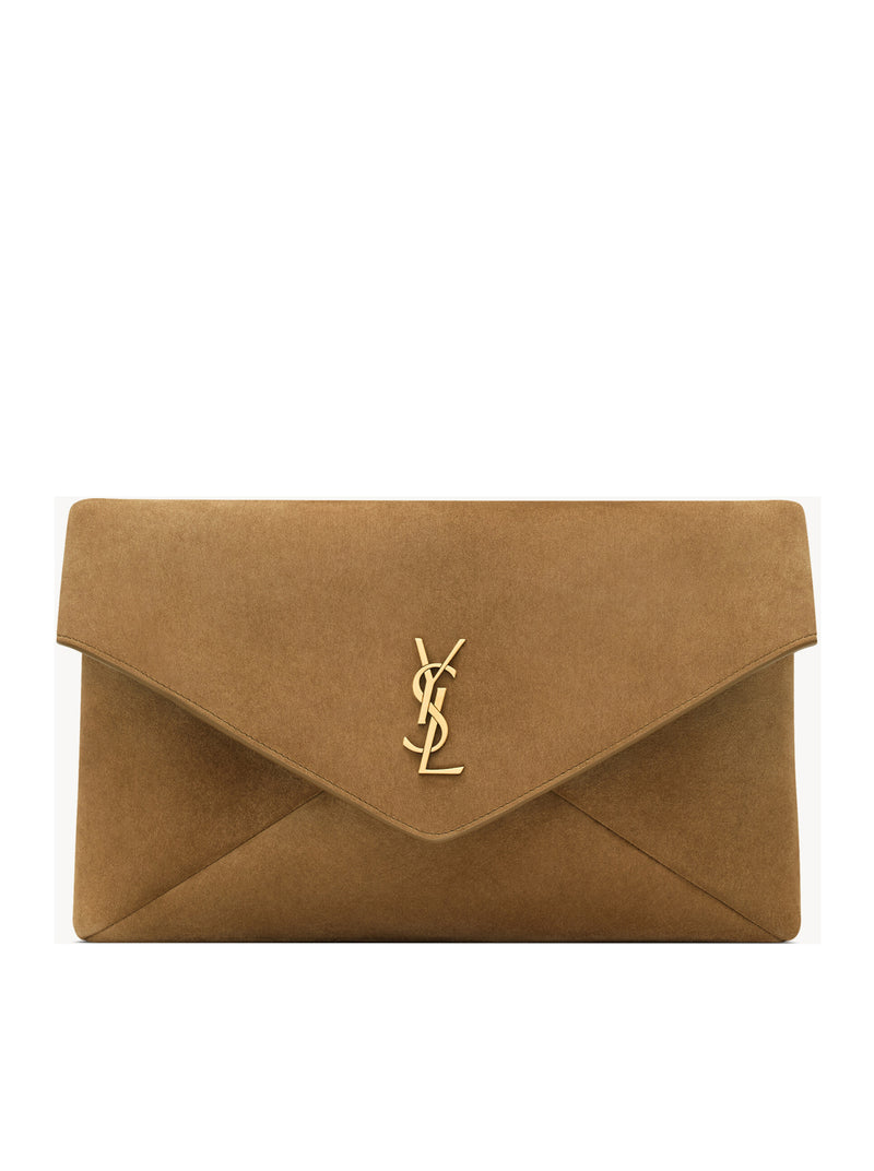 POCHETTE ENVELOPE CASSANDRE GRANDE IN SUEDE