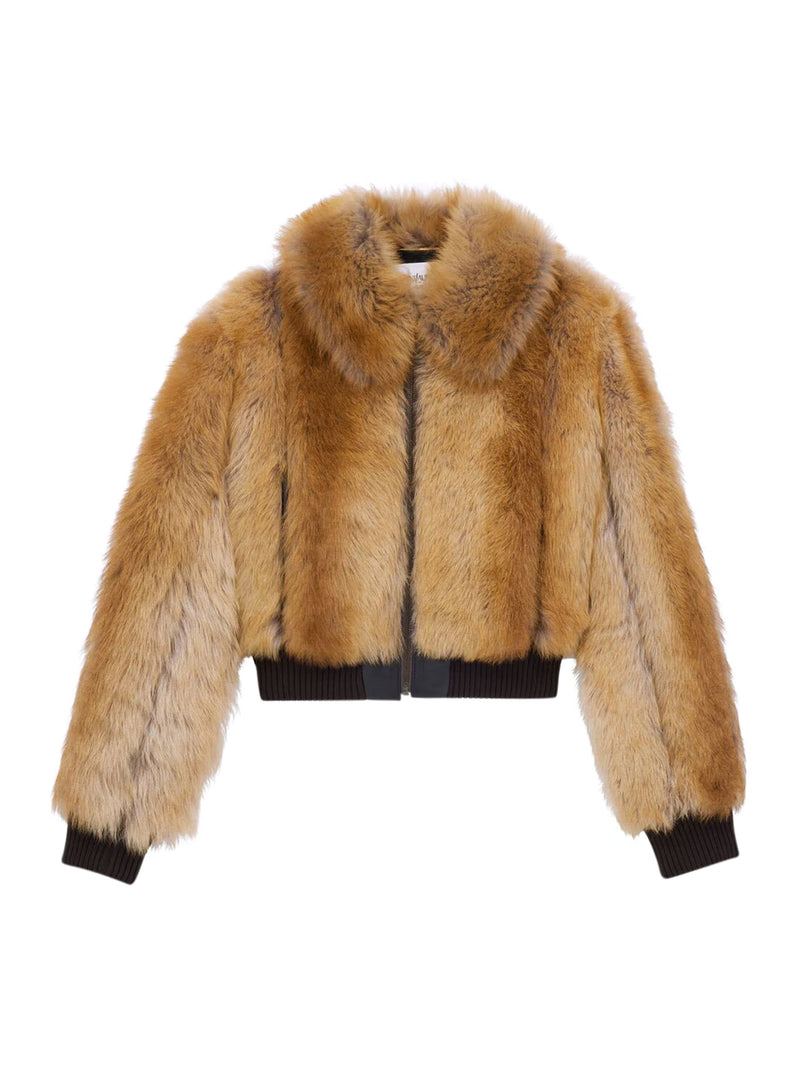 BOMBER JACKET IN SHEARLING