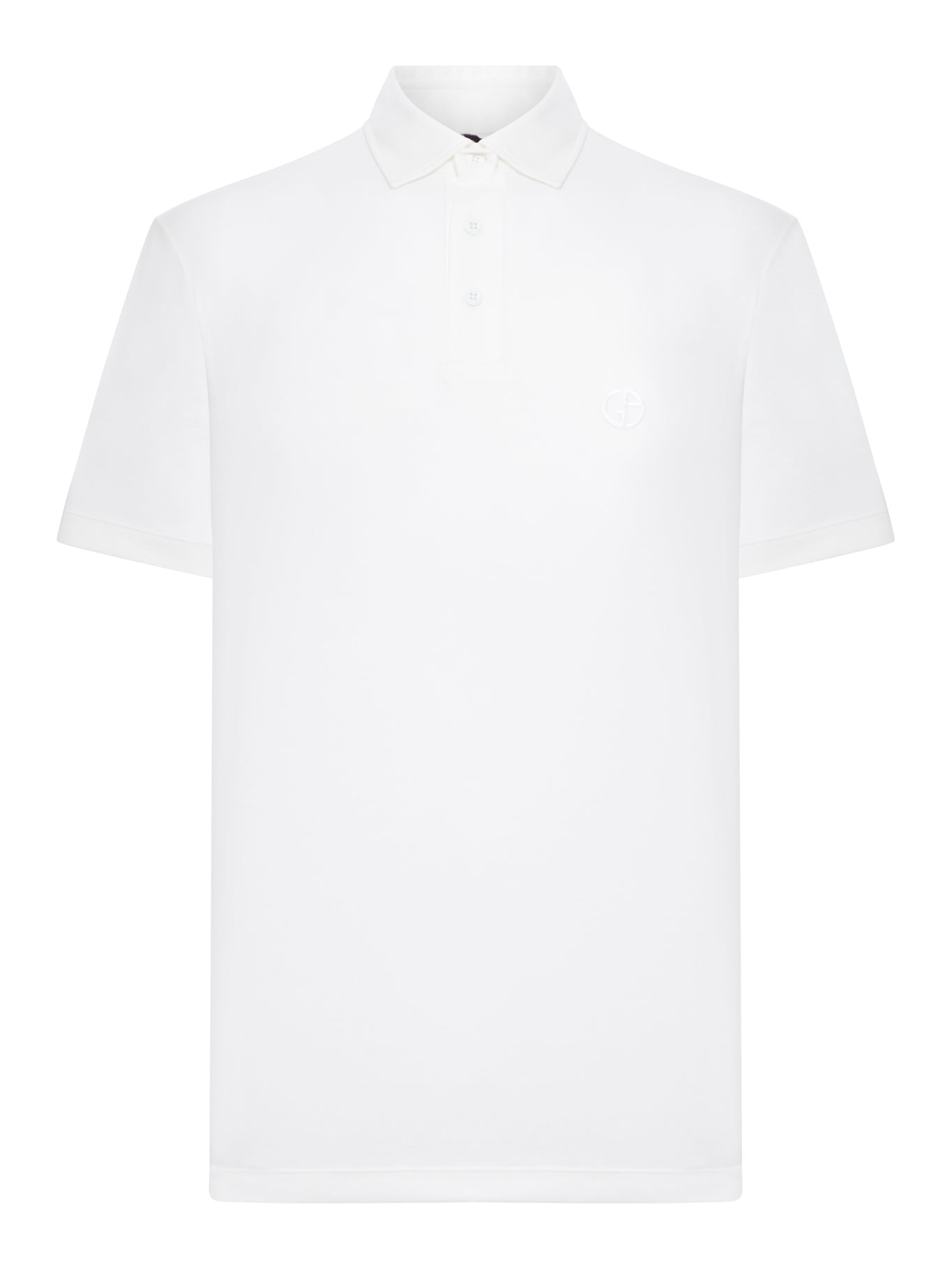 POLO IN COTONE CON LOGO INTERLOCK