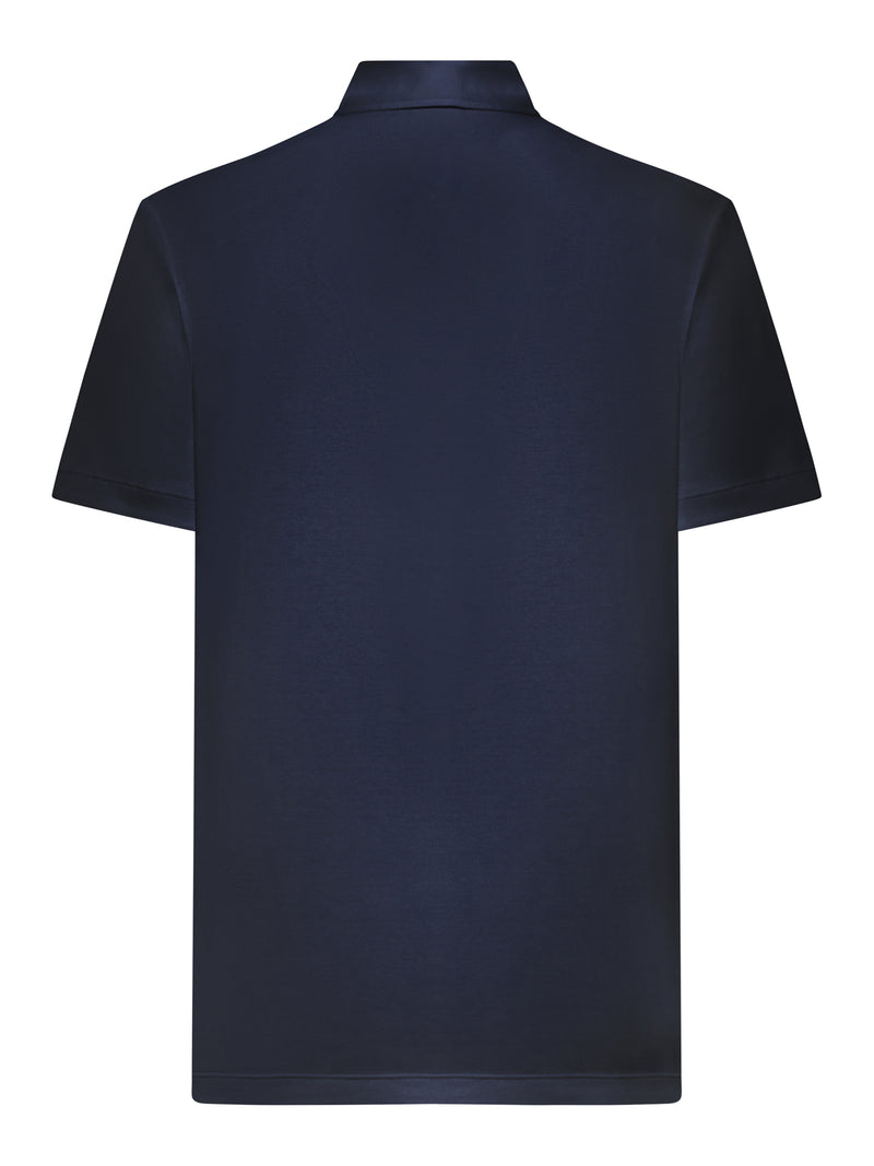 POLO IN COTONE CON LOGO INTERLOCK