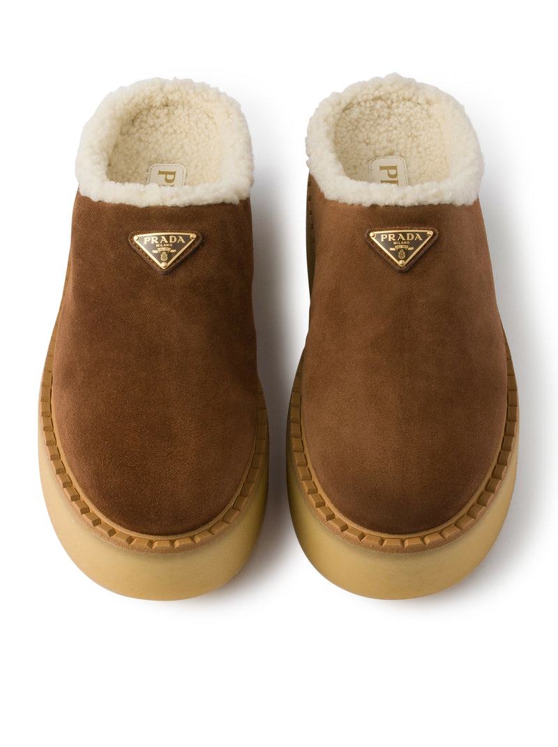 SABOT IN PELLE SCAMOSCIATA