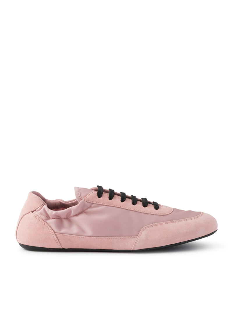 SNEAKERS COLLAPSE IN RE-NYLON E PELLE SCAMOSCIATA