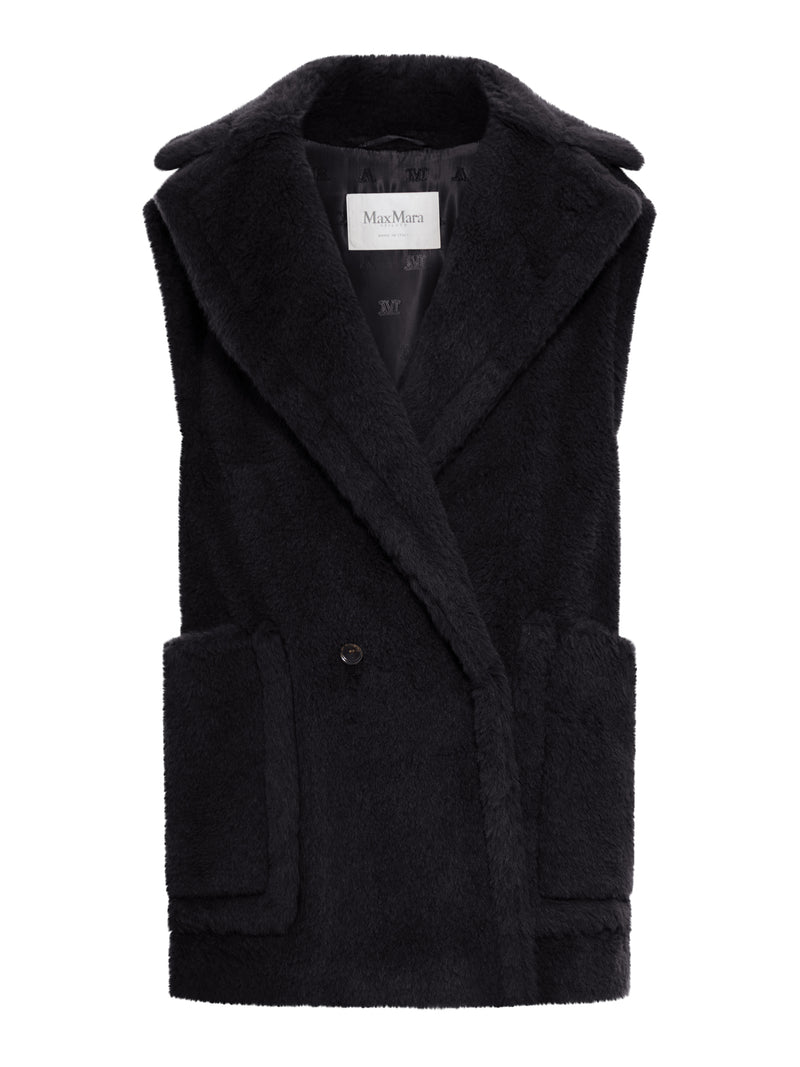 GILET IN TEDDY IN ALPACA E LANA