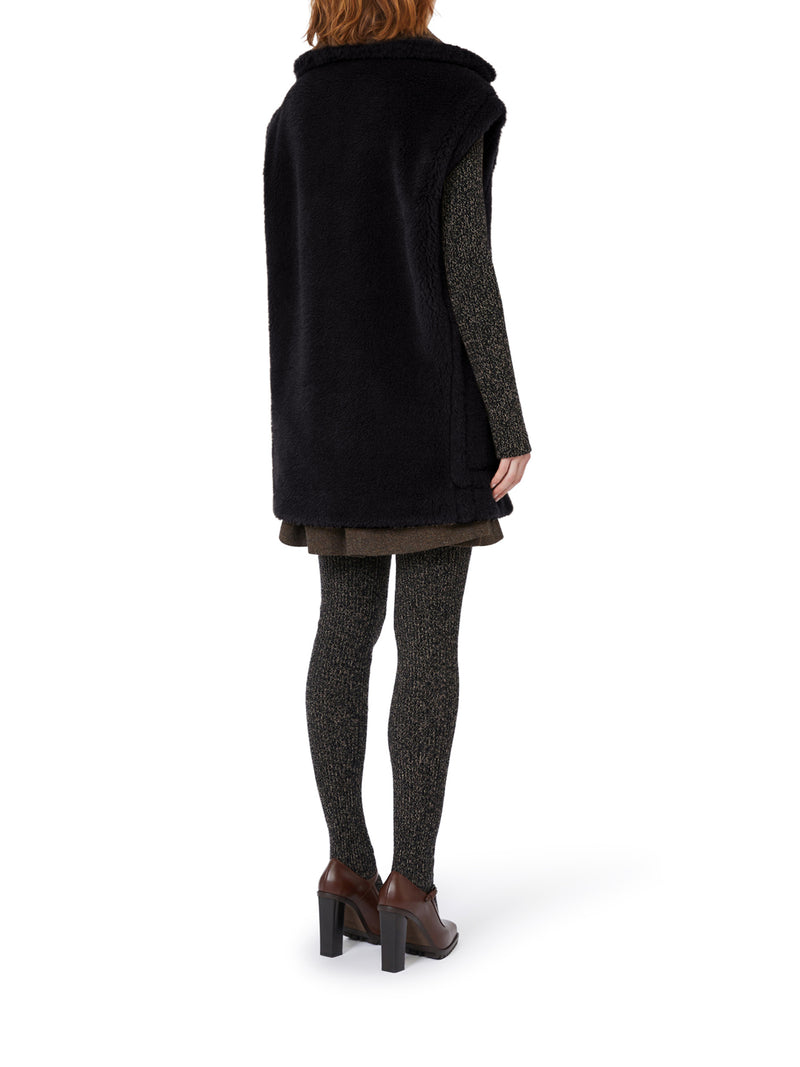 GILET IN TEDDY IN ALPACA E LANA