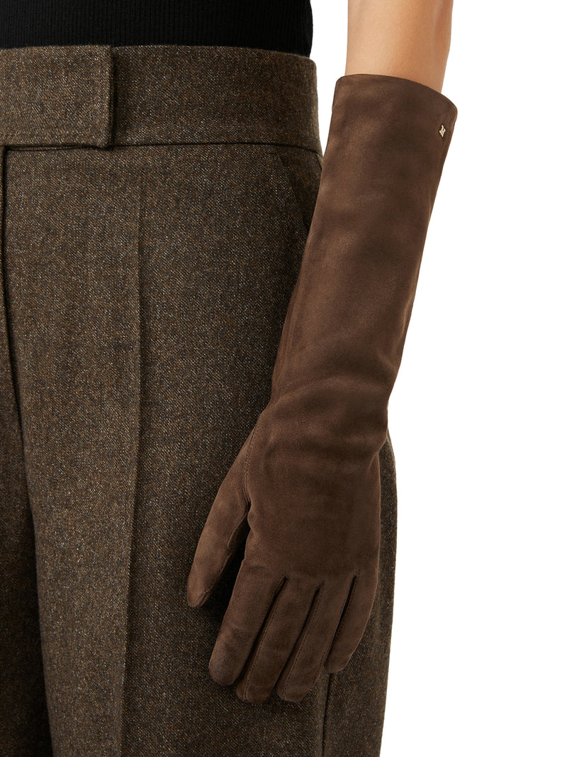 GUANTI AFIDEESUEDE IN NAPPA SCAMOSCIATA