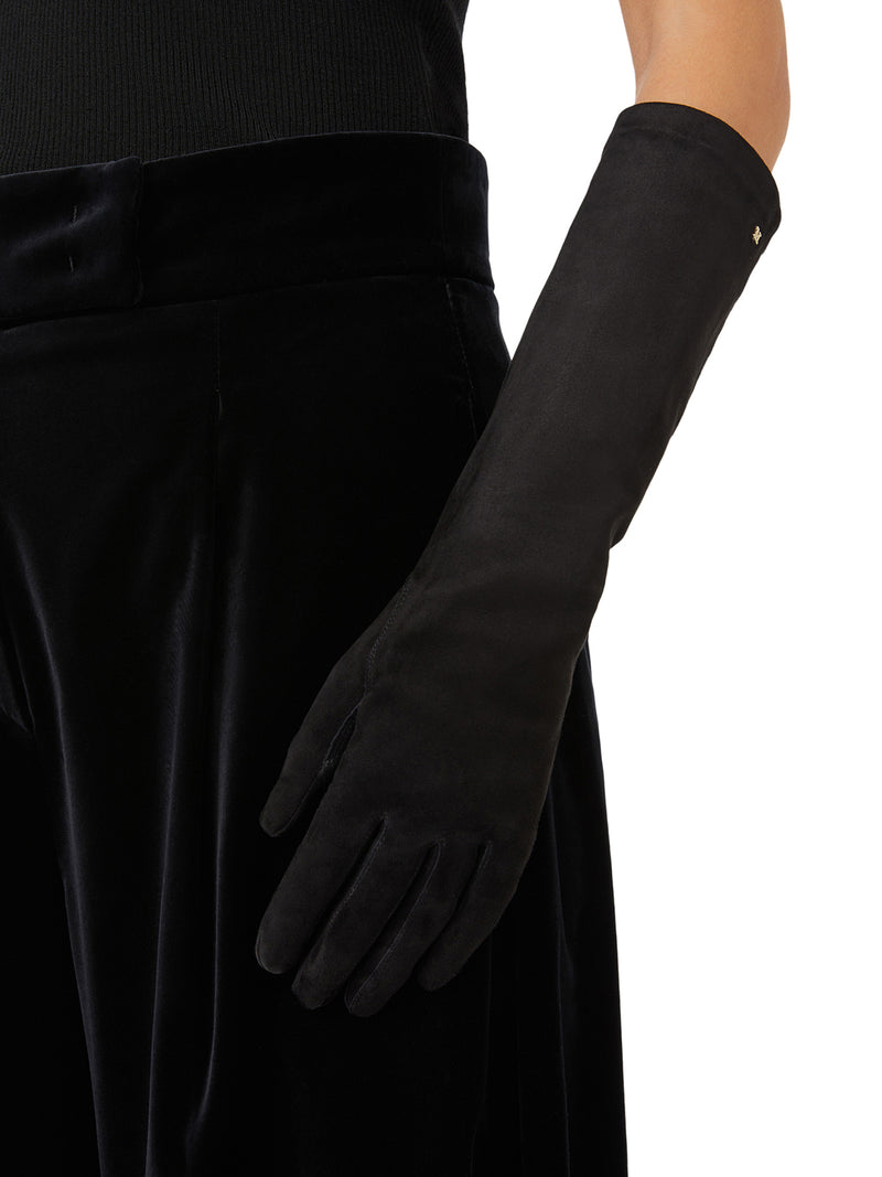 GUANTI AFIDEESUEDE IN NAPPA SCAMOSCIATA