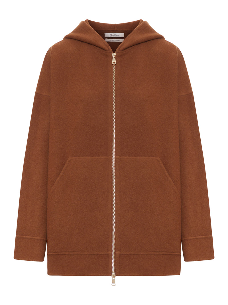 FELPA CON ZIP E CAPPUCCIO ETUANIA