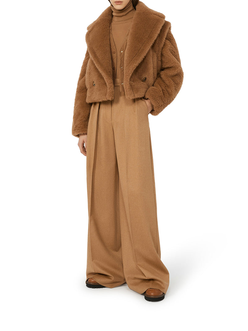 GILET SANTOS CROP 2-IN-1 IN TESSUTO TEDDY