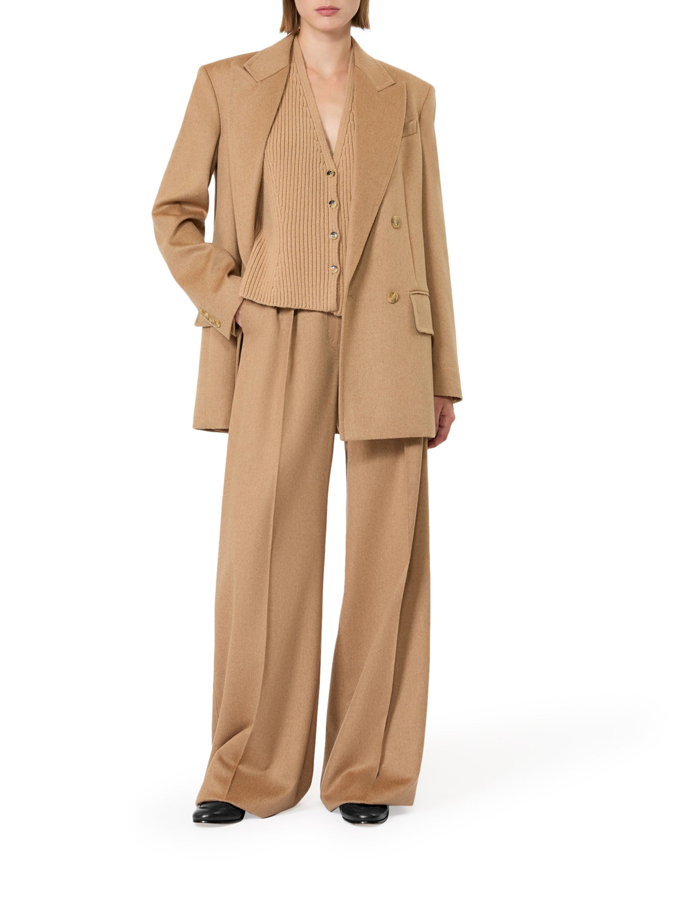 OLIMPIA JACKET IN CAMMELLO ZIBELLINATO