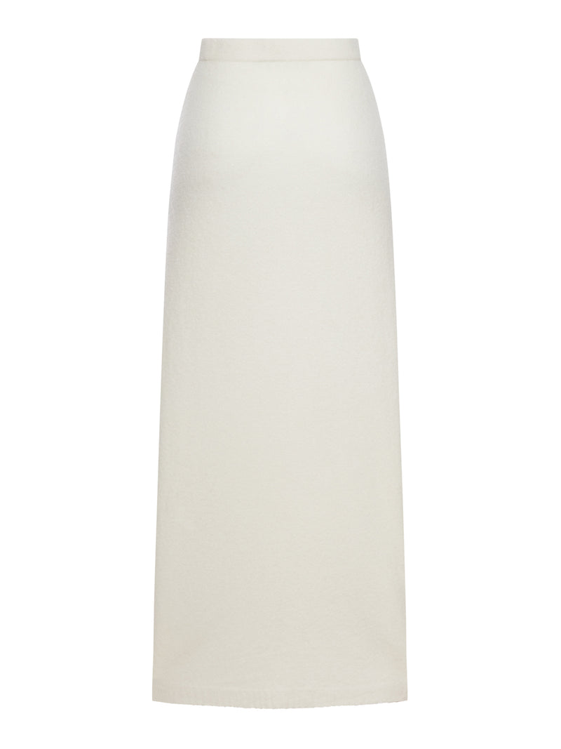 GONNA IN FILATO DI CASHMERE STRETCH