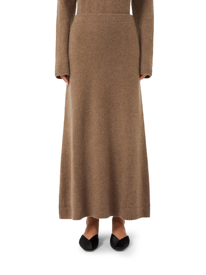 GONNA IN FILATO DI CASHMERE STRETCH