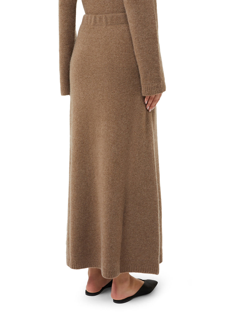 GONNA IN FILATO DI CASHMERE STRETCH