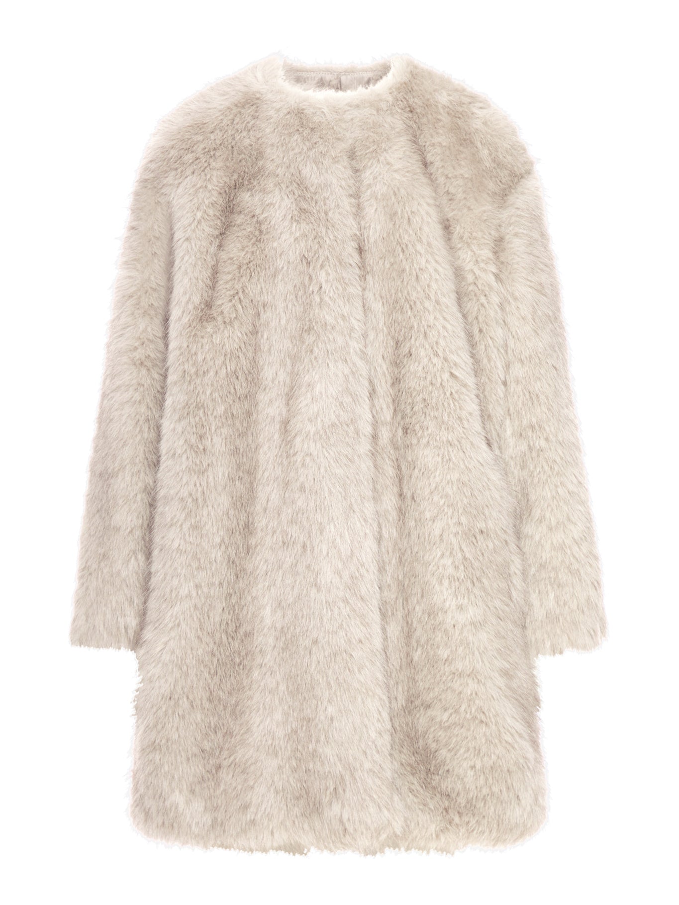 CAPPOTTO IN TESSUTO EFFETTO FAUX FUR