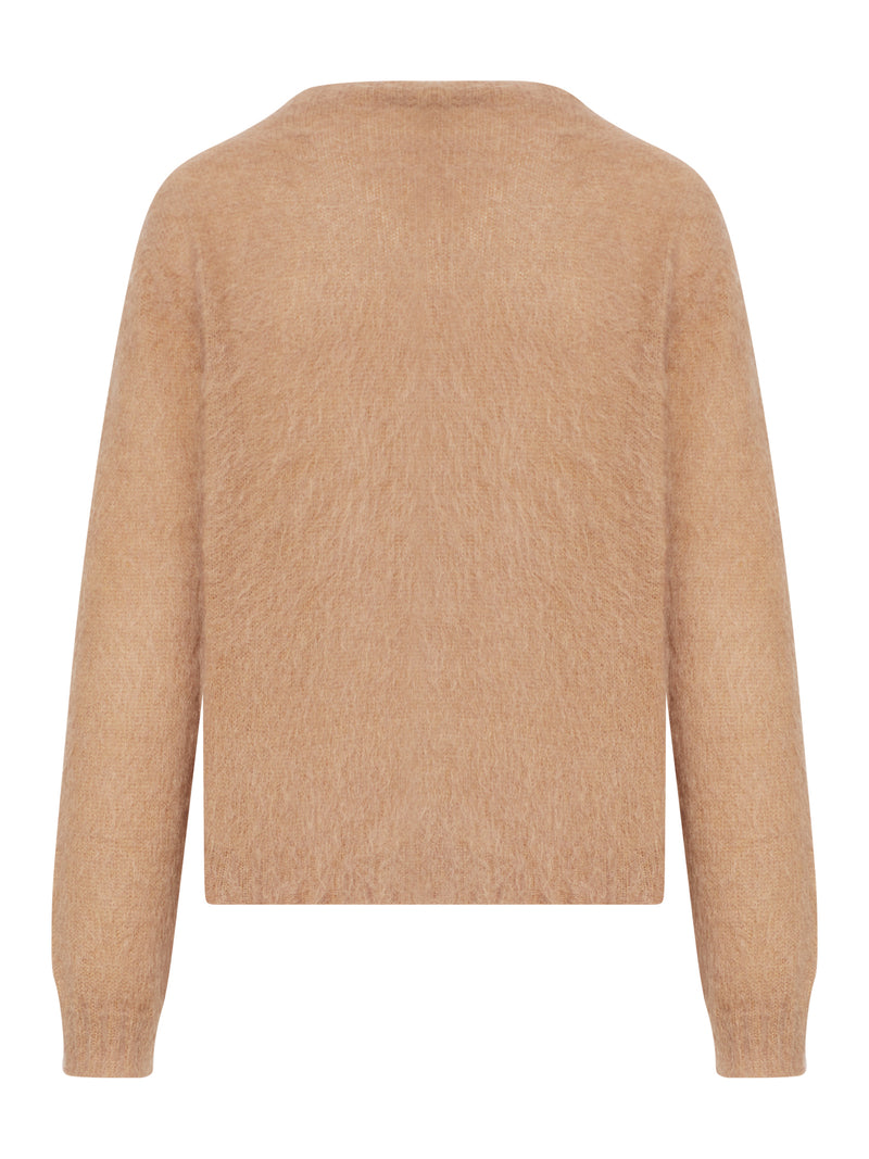 MAGLIA GIROCOLLO IN FILATO DI MISTO MOHAIR