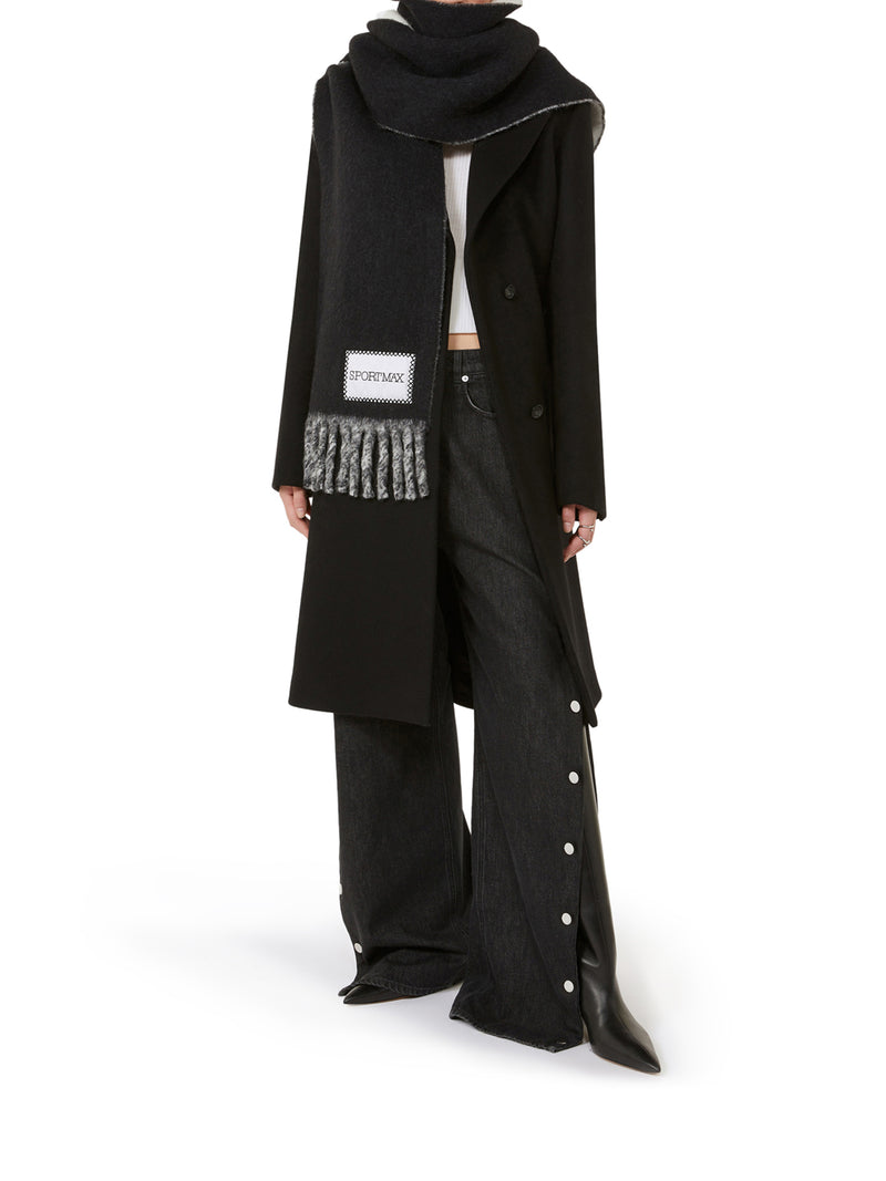 SCIARPA BICOLORE CON FRANGE