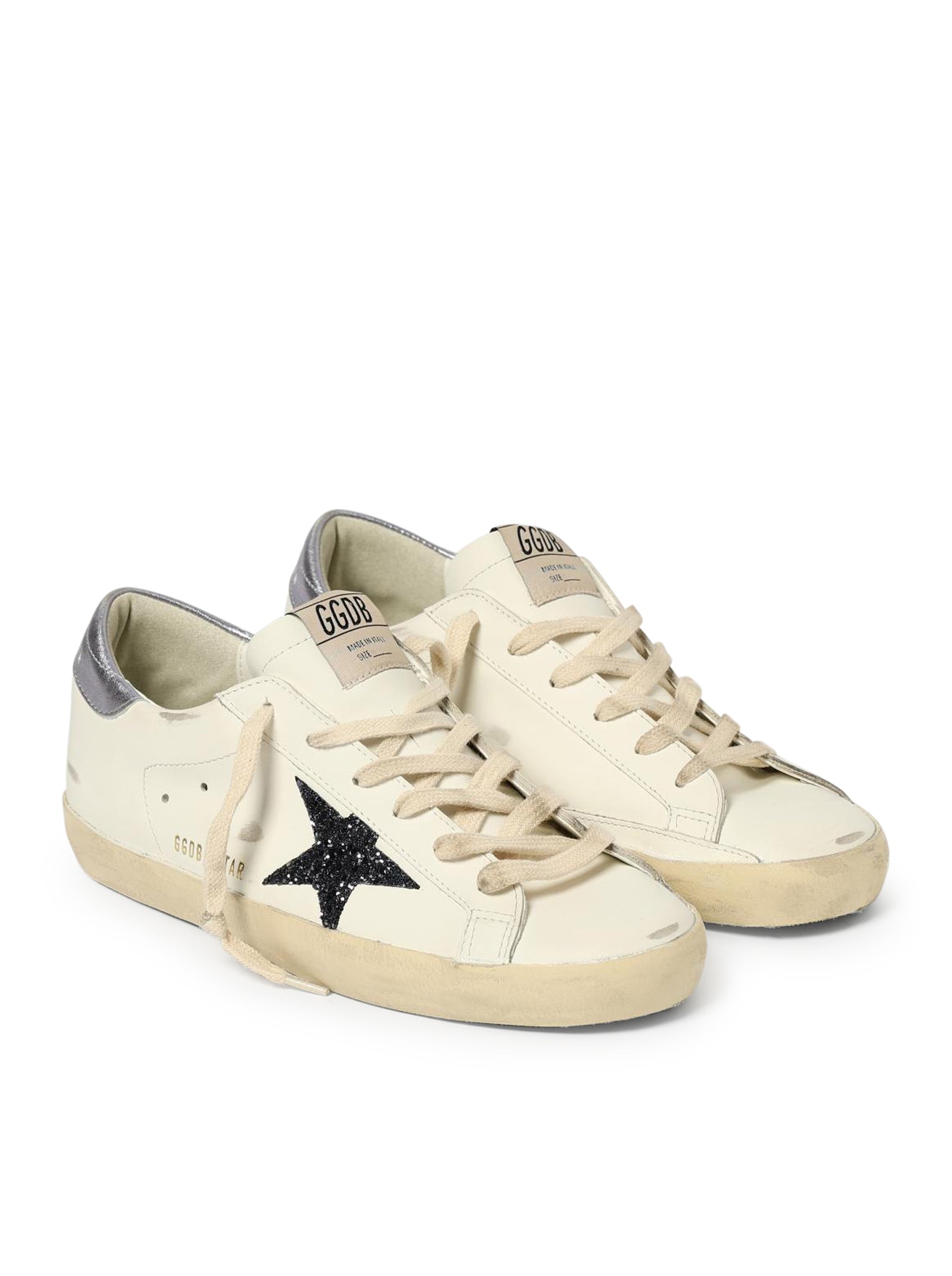SNEAKERS SUPER-STAR IN PELLE E GLITTER
