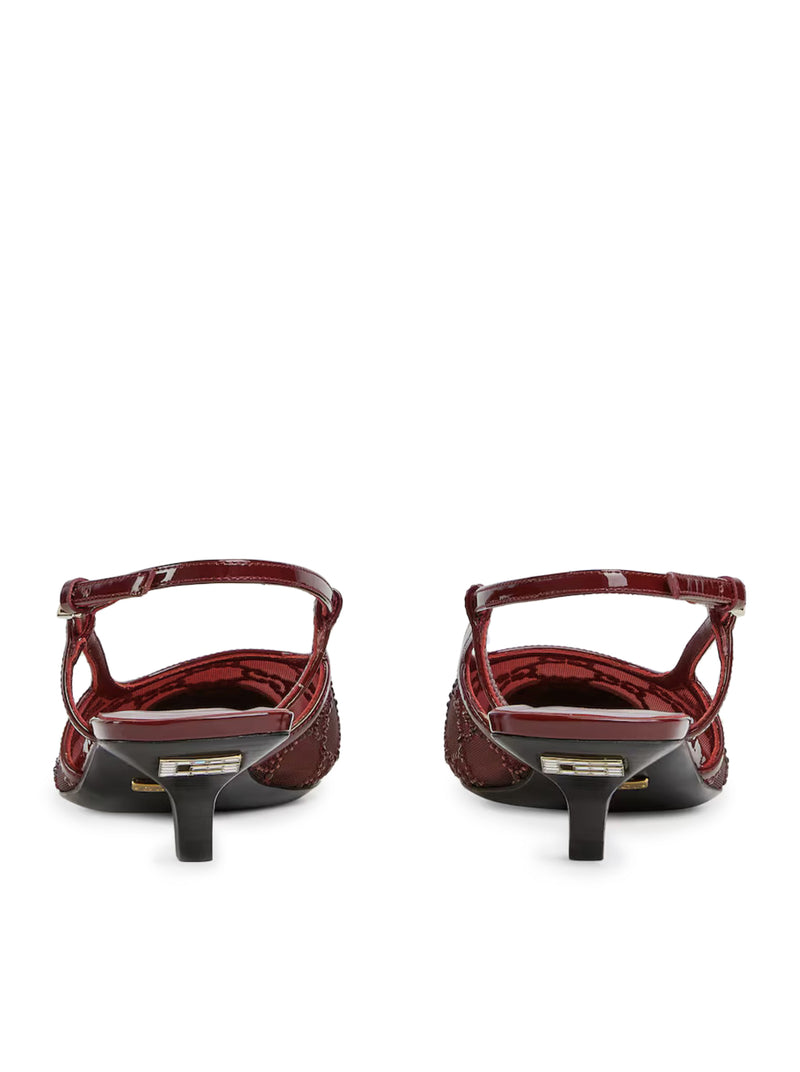 DÉCOLLETÉ SLINGBACK CON CRISTALLI GG