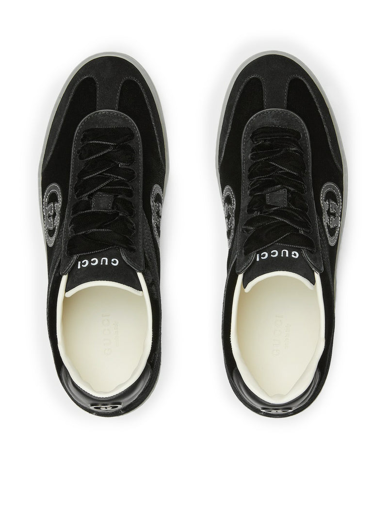 SNEAKERS IN VELLUTO NERO