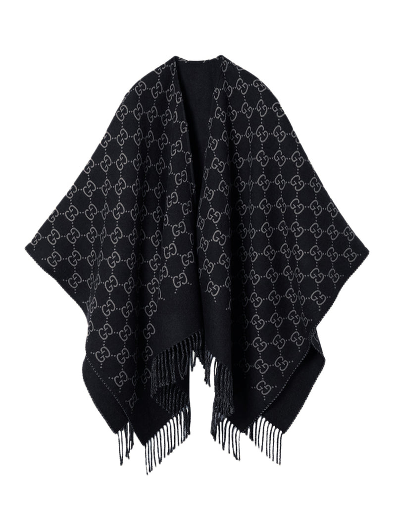 MANTELLA IN JACQUARD DI LANA GG