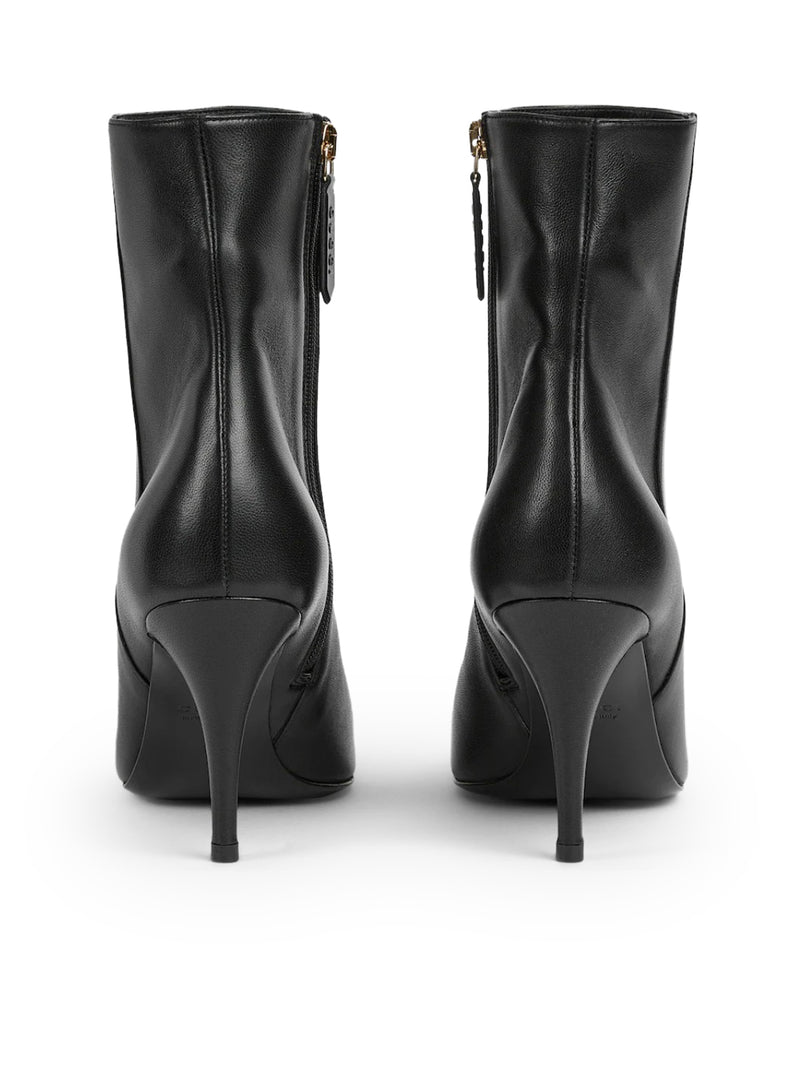 STIVALETTI IN PELLE CON MORSETTO