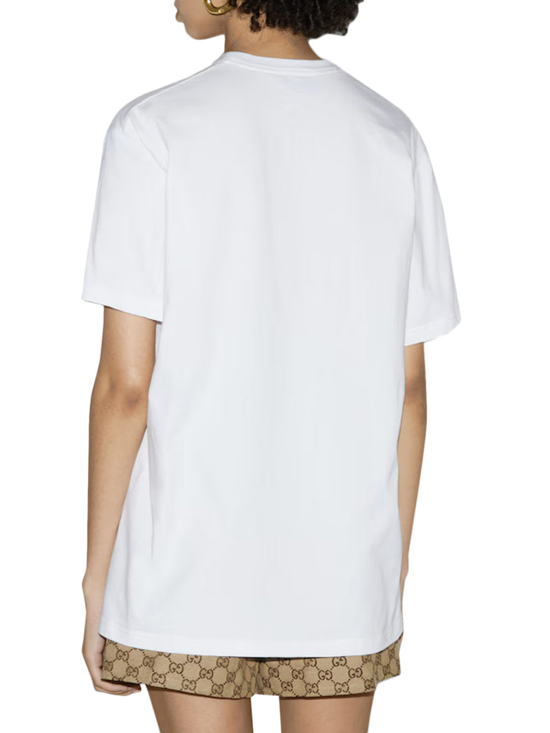 T-SHIRT IN JERSEY DI COTONE STAMPATO