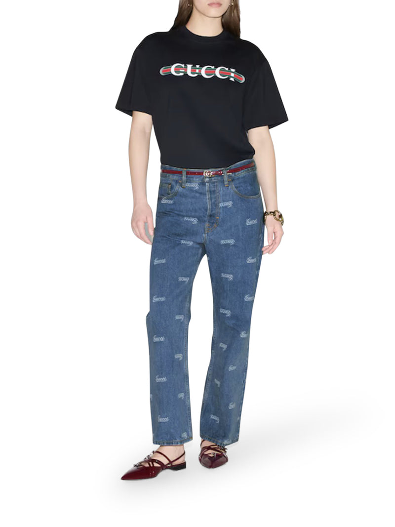 T-SHIRT IN JERSEY DI COTONE STAMPATO