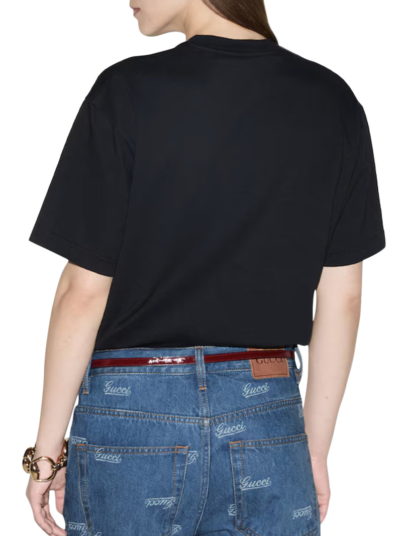 T-SHIRT IN JERSEY DI COTONE STAMPATO