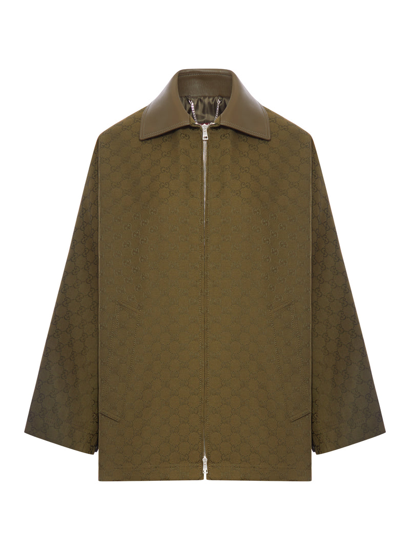 GIACCA CON ZIP IN TESSUTO GG