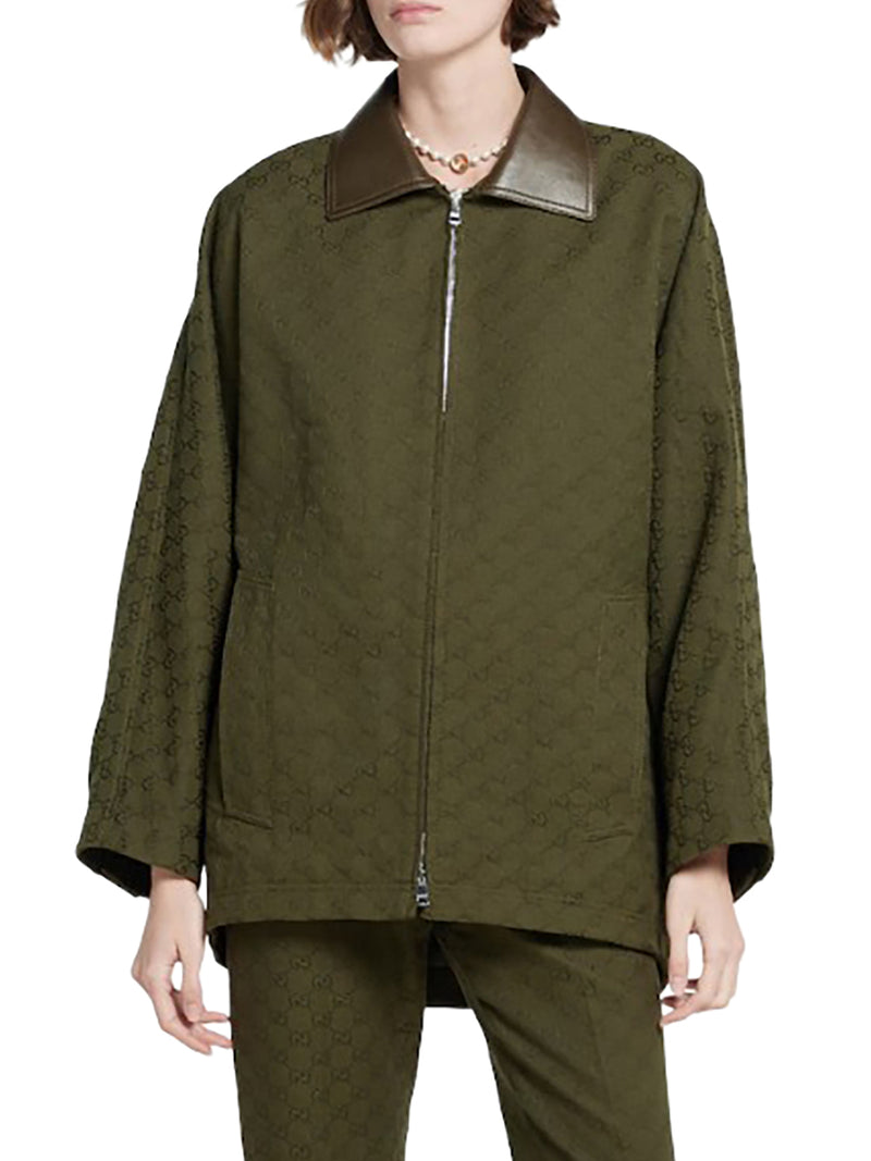 GIACCA CON ZIP IN TESSUTO GG