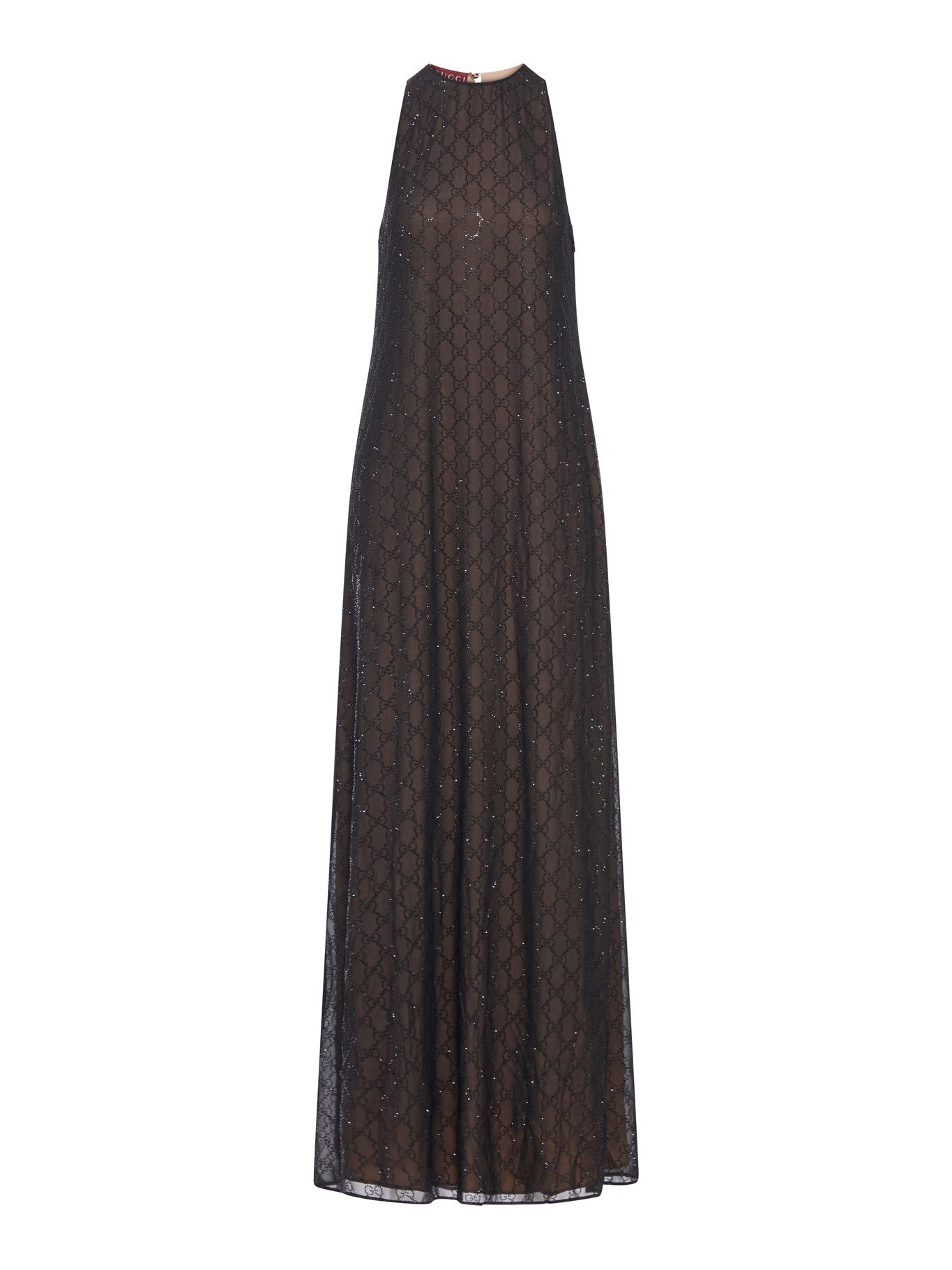 ABITO IN GEORGETTE DI SETA CON MONOGRAMMA "GG"