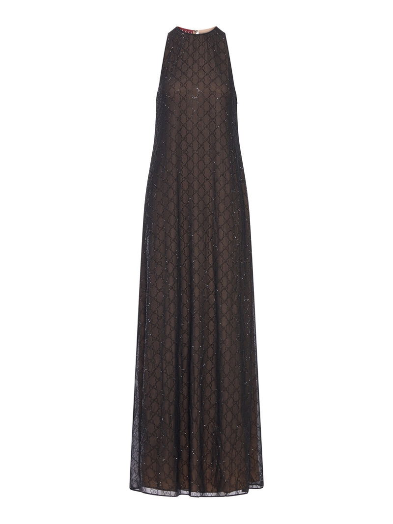 ABITO IN GEORGETTE DI SETA CON MONOGRAMMA "GG"