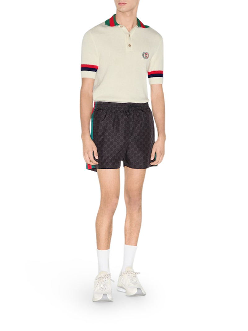 COSTUME DA BAGNO IN NYLON CON STAMPA GG