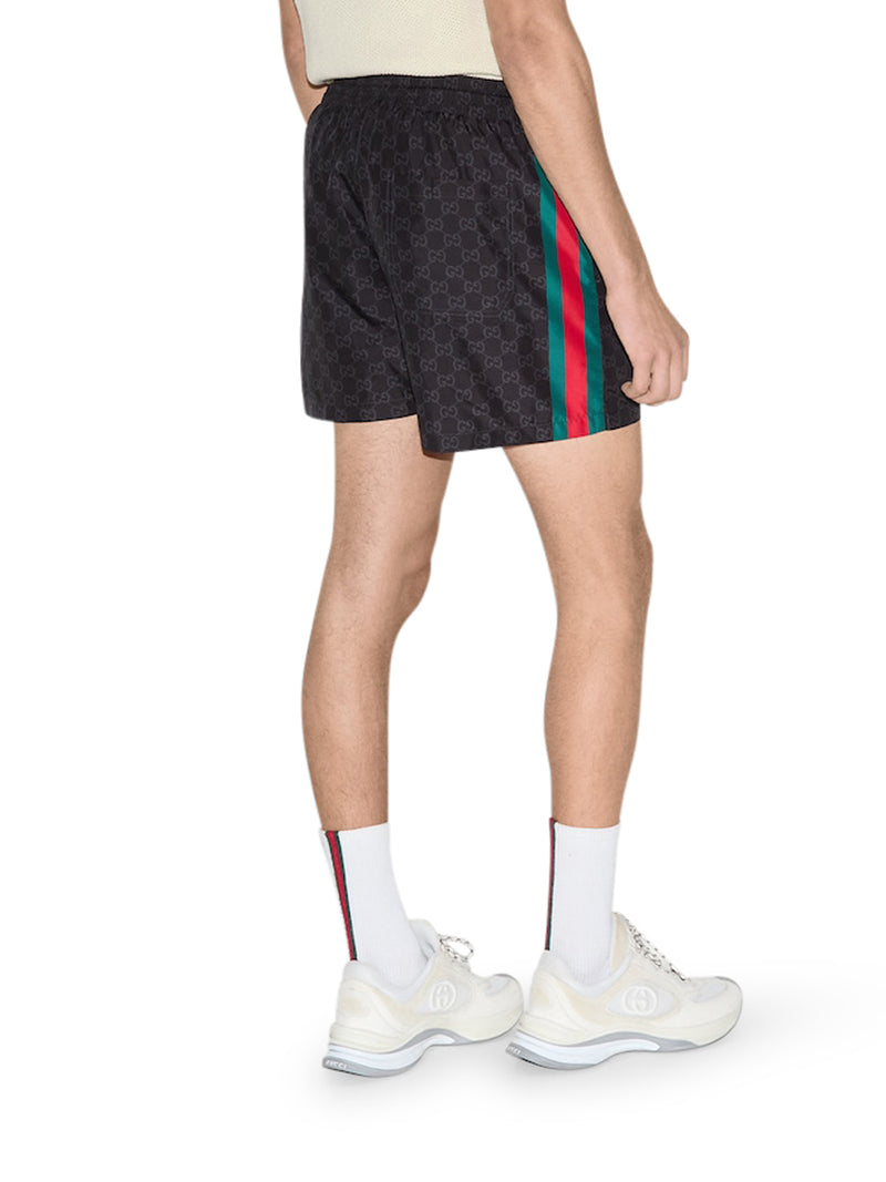 COSTUME DA BAGNO IN NYLON CON STAMPA GG